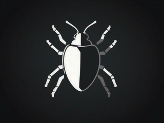 Wall Mural - Software bug vector icon.