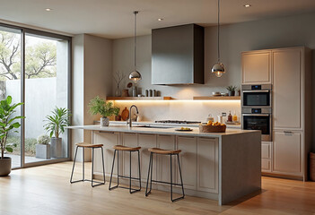 modern kitchen interior