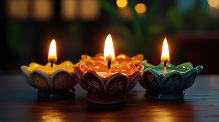 Canvas Print - candles in the church