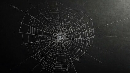 Wall Mural - White spider webs illustration.