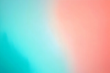 Gradient light coral to light cyan abstract background