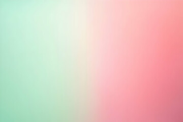 Gradient light green to baby pink abstract background