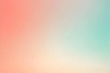 Gradient light coral to light teal abstract background