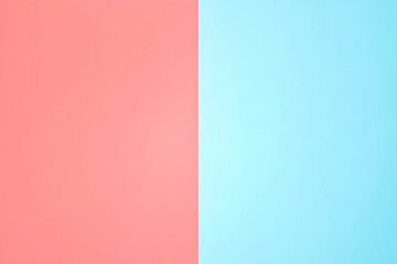 Gradient light coral to light blue abstract background