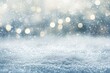 © pilipphoto - Silver winter bokeh lights background