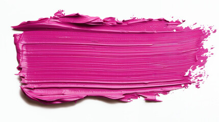 Canvas Print - bold magenta brushstroke, a striking magenta paint stroke with textured edges, captures vibrant ener