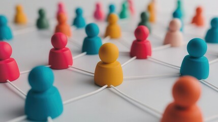Wall Mural - vibrant clay-style 3d networking icon, showcasing a modern design, perfect for digital marketing mat