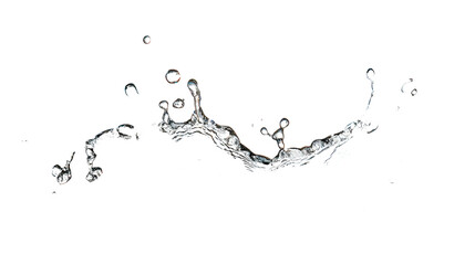 Poster - Captivating image showcasing a dynamic and energetic liquid splash with mesmerizing water droplets creating a refreshing and serene natural scene. The image captures the motion,power.