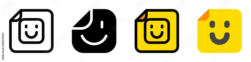 Editable vector emoticon sticker file icon. Part of a big icon set ...