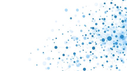 Wall Mural - Vibrant Blue Scatter Dots Digital Abstract Background Pattern