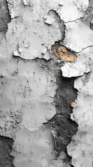 Poster - A close-up of a weathered wall with peeling paint.