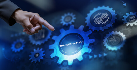 Transformation and Digitalization Technology and Business concept