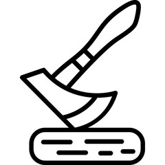 Sticker - Axe Icon