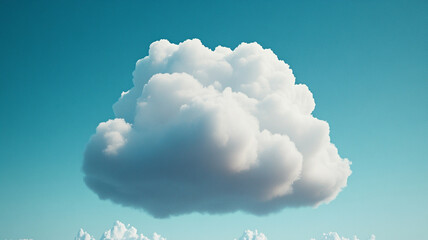 Wall Mural - white cloud on blue sky