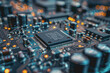 © PHAISITSAWAN - A close-up of a circuit board with many electronic components.
