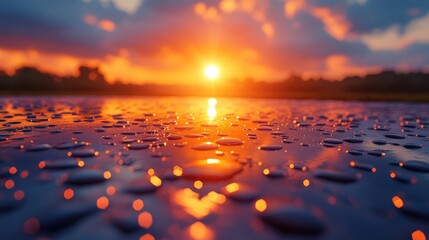 Close-Up of a Solar Panel Reflecting Sunlight in a Renewable Energy Context