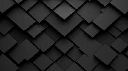 Poster - Abstract black square pattern background.