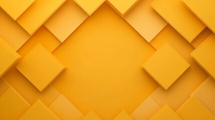 Poster - Abstract background of overlapping yellow squares.