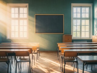 Wall Mural - Classroom Sunlight