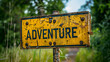 © Erich - a funny interpretation of a traffic sign with the text 'ADVENTURE' on it