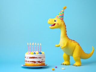 Wall Mural - Dinosaur Birthday Celebration