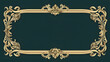© Mahmud - Ornate Vintage Gold Frame with Dark Green Background