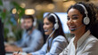 © Mrzproducer - call center agent assists customers while using a headset, showcasing a professional and engaging work environment.