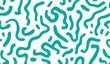 © AI Story - Teal and white pattern of squiggles