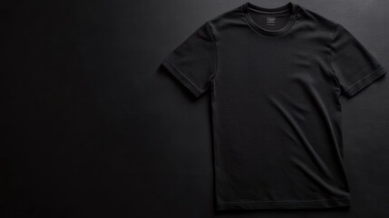 Black t-shirts with copy space