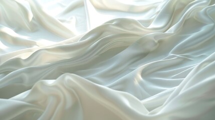 Poster - Soft White Fabric Texture