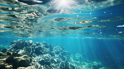 Canvas Print - Underwater Sunbeams