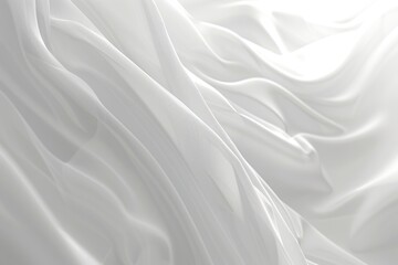 Canvas Print - Abstract White Fabric Texture