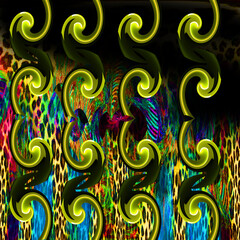 Sticker - Abstract background works mainly with leopard pattern