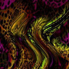 Sticker - Abstract background works mainly with leopard pattern