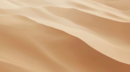 Gentle wind shapes sand, creating patterns in warm light. Desert oasis invites adventure with serene beauty and vast emptiness. Ideal for travel ads