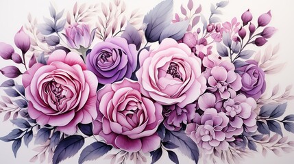 Wall Mural - Elegant Bouquet of Roses