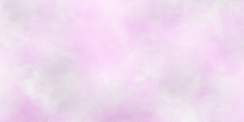 Wall Mural - Abstract soft pink gradient freedom cloud sky aquarelle watercolor space. beautiful ink landscape clouds colorful morning fantasy fluffy grunge texture background.