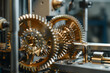 © ssshohan - Close view of mechanical gears highlighting the intricate designs and engineering skills in a workshop context