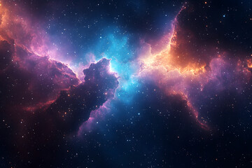 Wall Mural - big bang colorful space galaxy fog cloud nebula. universe science astronomy and stary night cosmos m