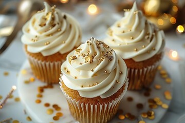 Poster - Golden Celebration Cupcakes