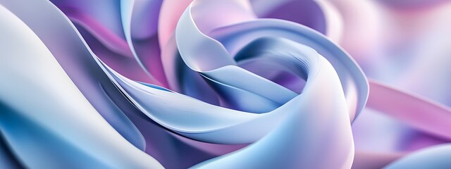 Abstract purple and blue shapes