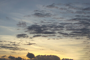 Wall Mural - cloud at sunset nature background