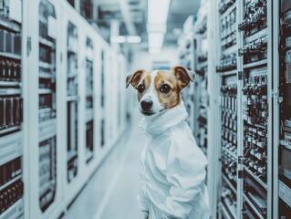 Wall Mural - beagle in the city