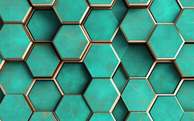 colorful geometric shapes isolated on a carpet-textured background