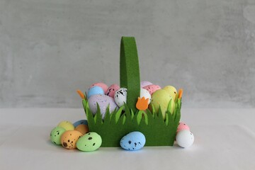 easter decoration with eggs