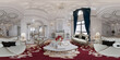 © murattellioglu - 3d render of modern living room, 360 degrees view