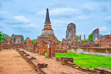 Wat Phra Si Sanphet archaeological site, Ayutthaya, Thailand