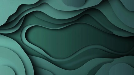 Wall Mural - Dark green abstract geometric background wallpaper design for poster, web template, banner, brochure, website, flyer, landing page, presentation, certificate, and webinar.