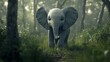 © Maxim Borbut - HD 8K wallpaper of an elephant in the forest