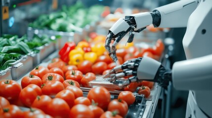 Robot Sorting Tomatoes